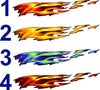 fire flames decals color chart
